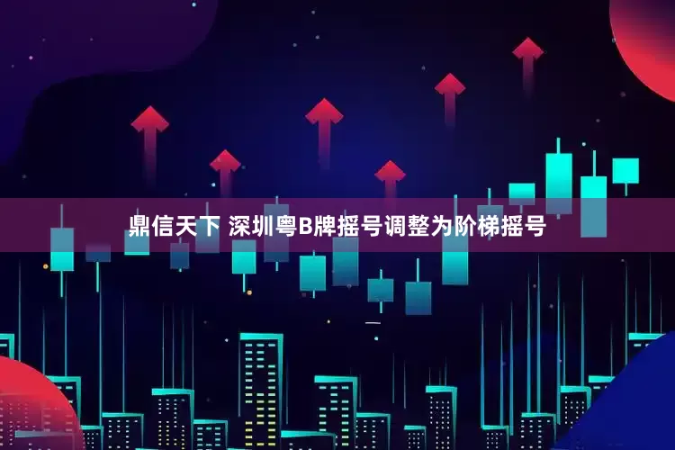 鼎信天下 深圳粤B牌摇号调整为阶梯摇号